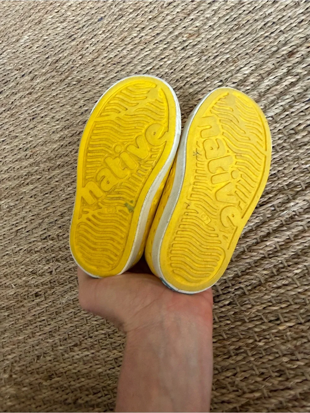 Native Jefferson Slip-On Water Shoes | Yellow | Kids Size 7